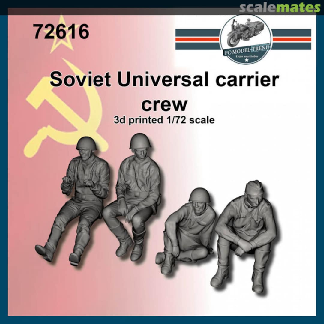 Boxart Soviet crew for Universal Carrier 72616 FC Model Trend