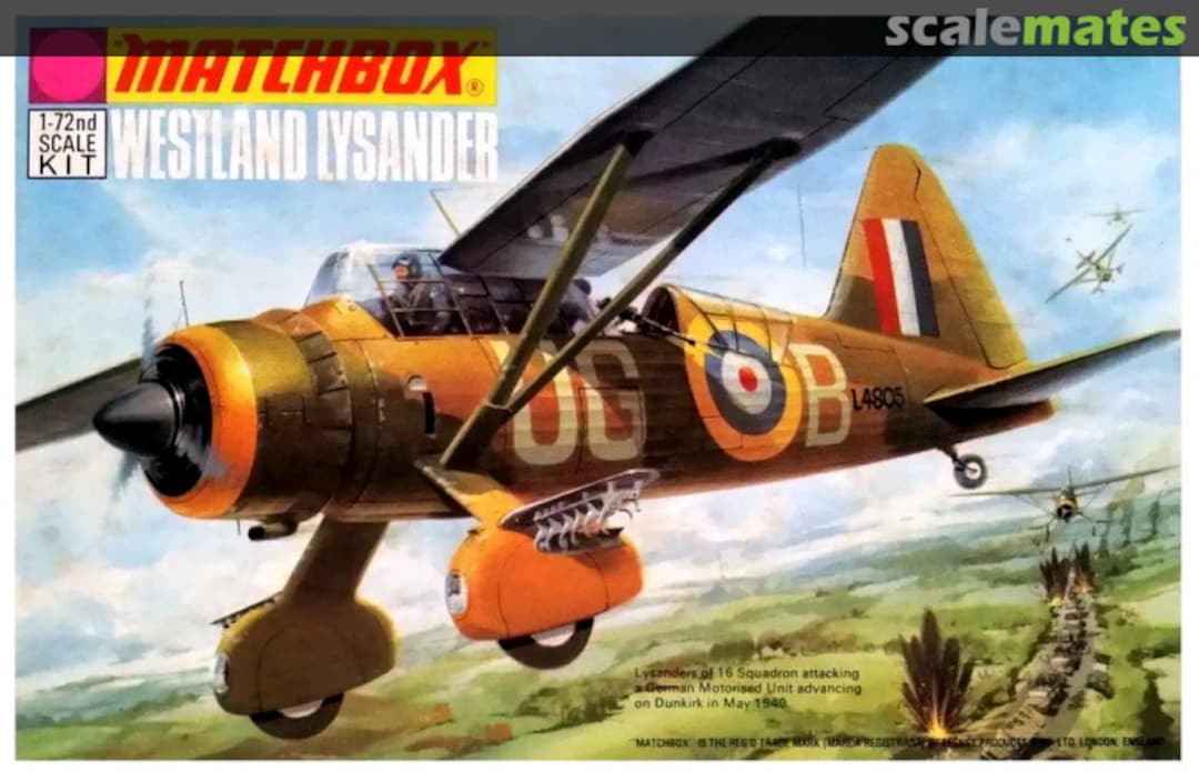 Boxart Westland Lysander PK-7 Matchbox