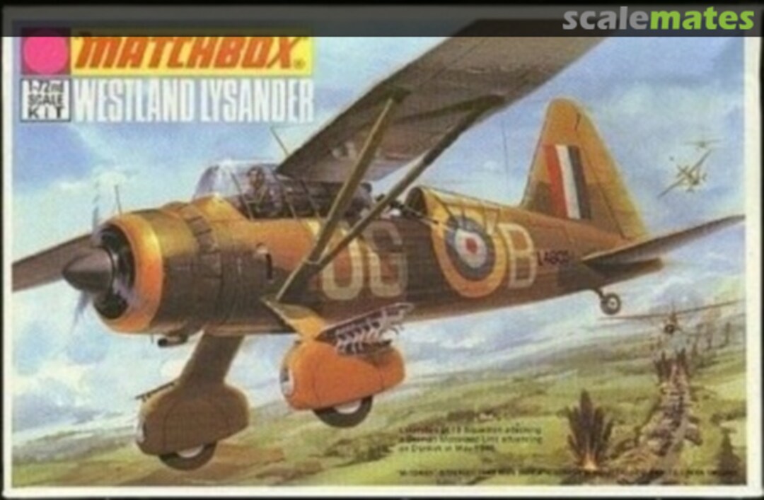 Boxart Westland Lysander PK-7 Matchbox