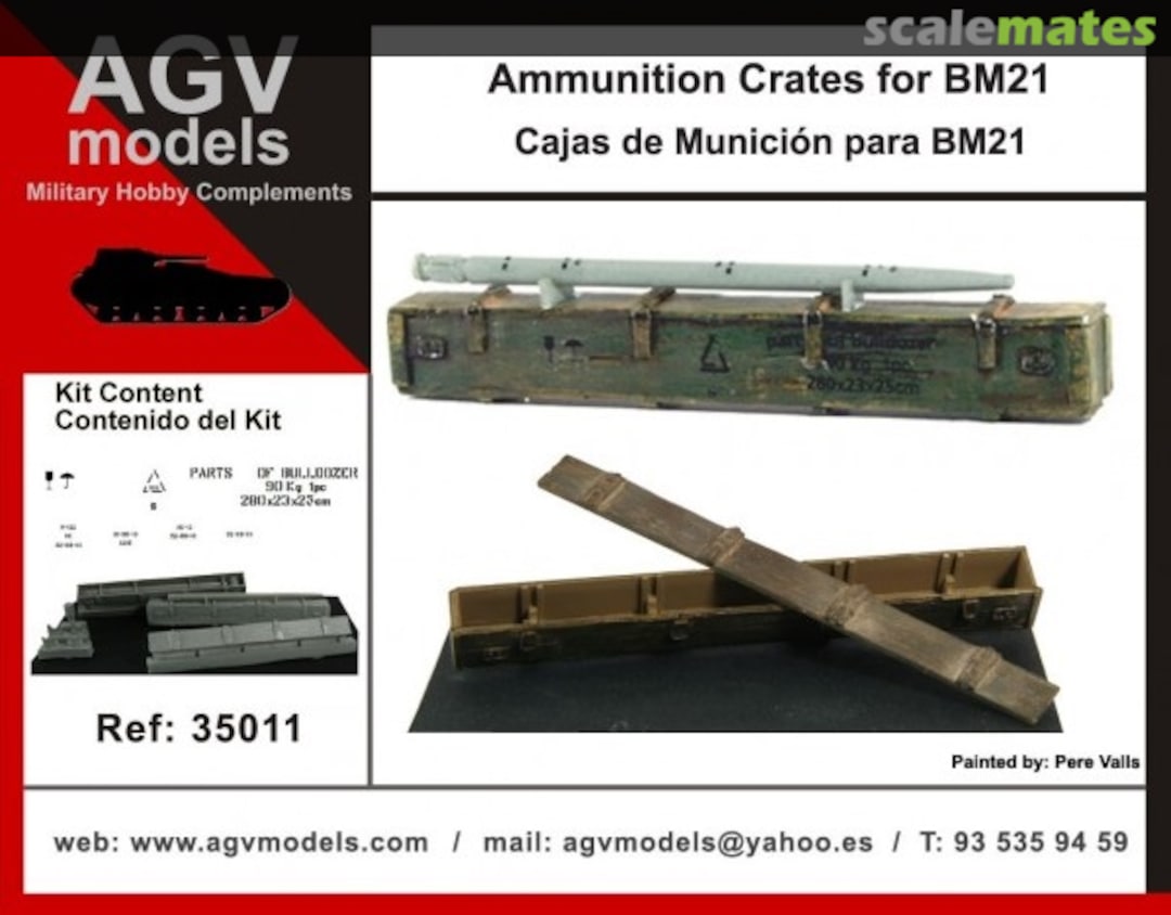 Boxart Ammunition Crates for BM21 35011 AGV Models