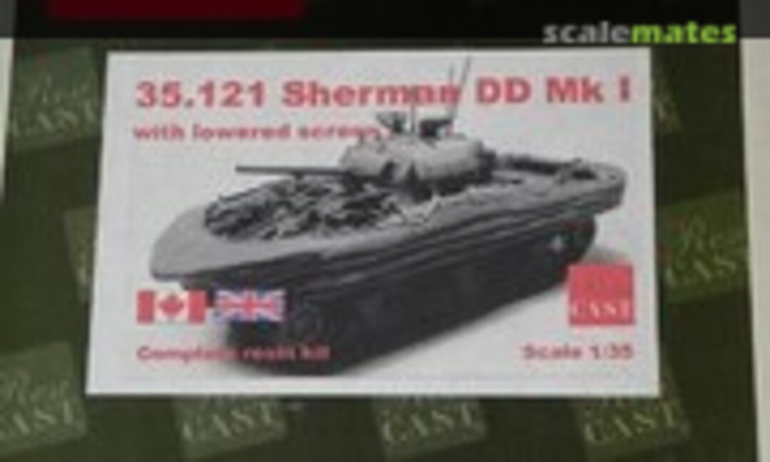 1:35 Sherman DD Mk.I with lowered screen (Resicast 35.121)