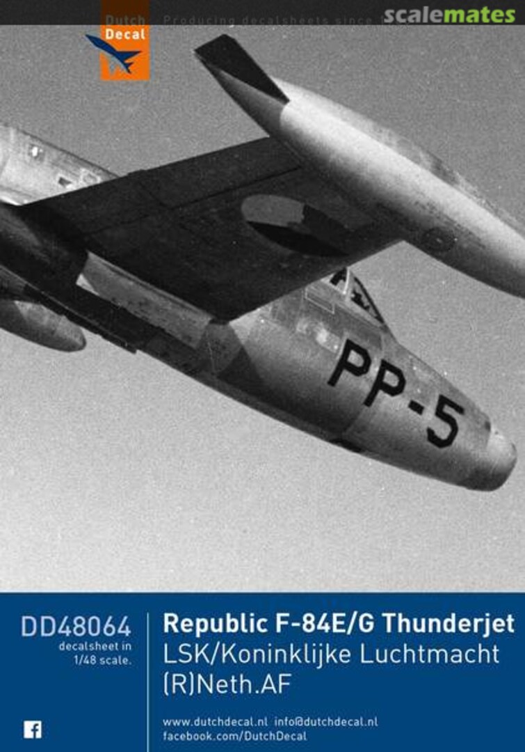 Boxart Republic F-84E/F-84G Thunderjet DD48064 Dutch Decal