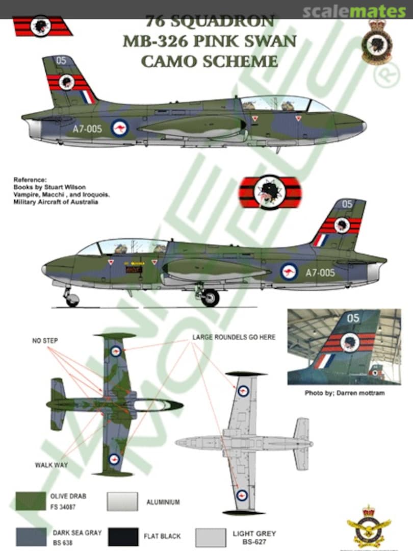 Boxart 76 Squadron "Pink Swan" scheme AAF-009 Hawkeye Models