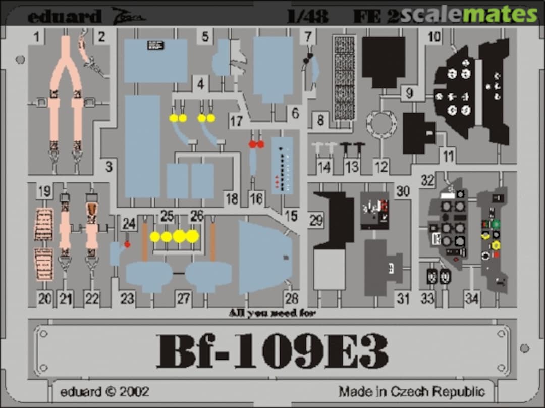 Boxart Bf 109E-3 FE205 Eduard