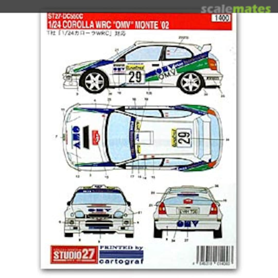 Boxart Toyota Corolla WRC ST27-DC550C Studio27