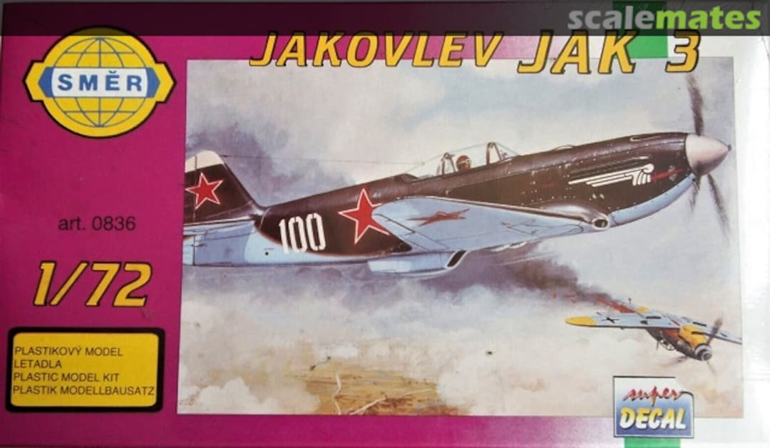 Boxart Jakovlev Jak 3 0836 Směr