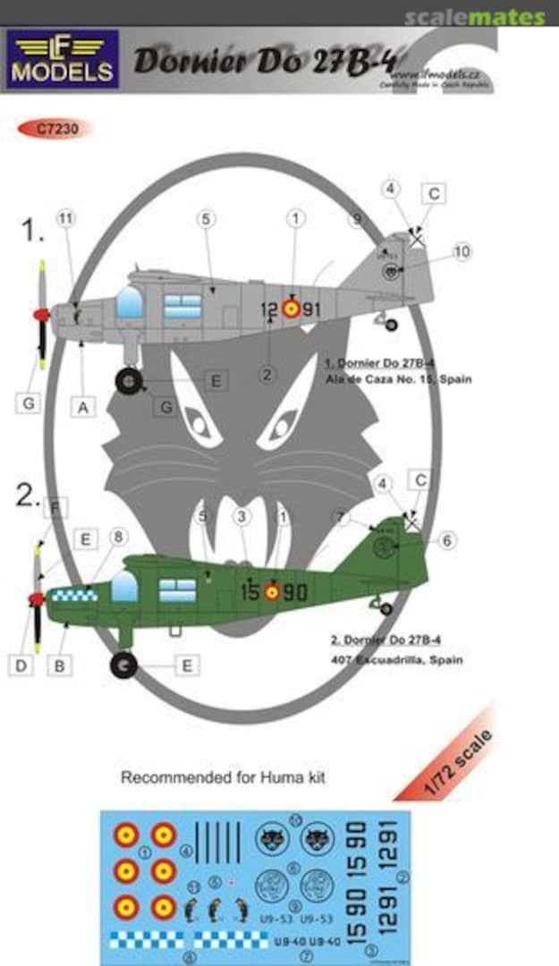 Boxart Dornier Do 27B-4 Spain C7230 LF Models
