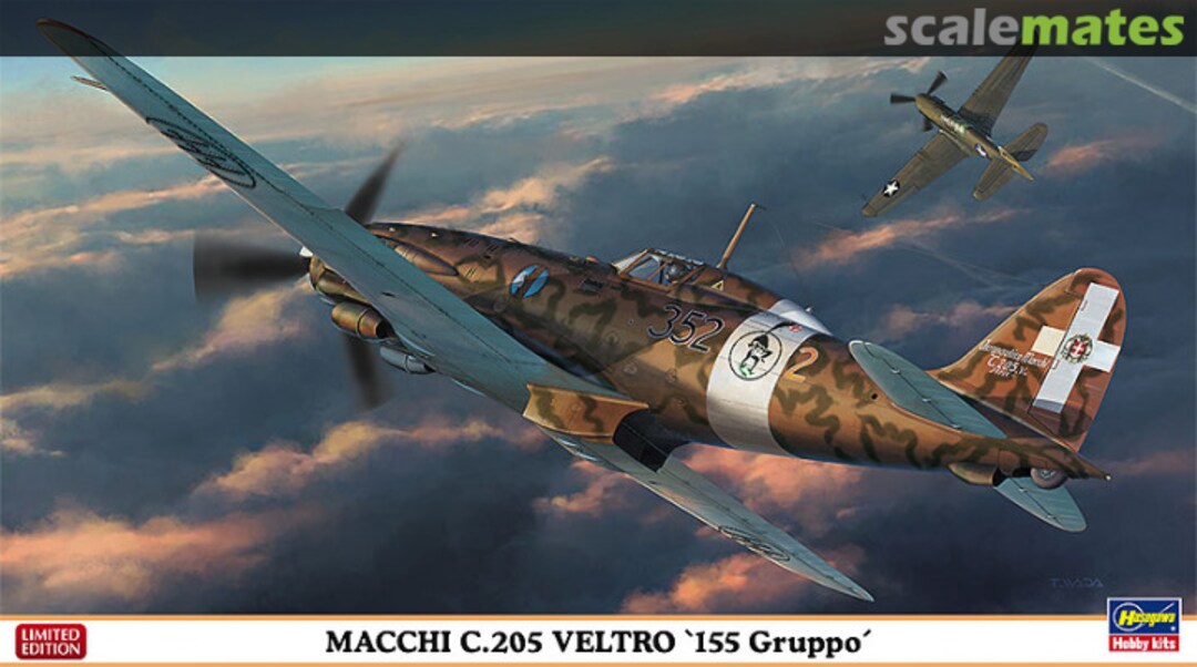 Boxart Macchi C.205 Veltro '155 Gruppo' 07405 Hasegawa