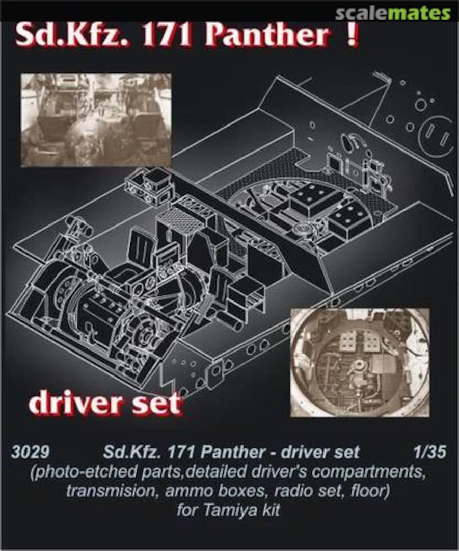 Boxart Sd.Kfz. 171 Panther driver set 3029 CMK