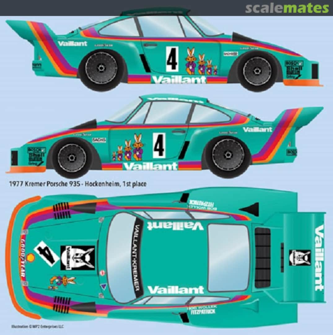 Boxart Porsche 935 K2 "Vaillant"  Indycals