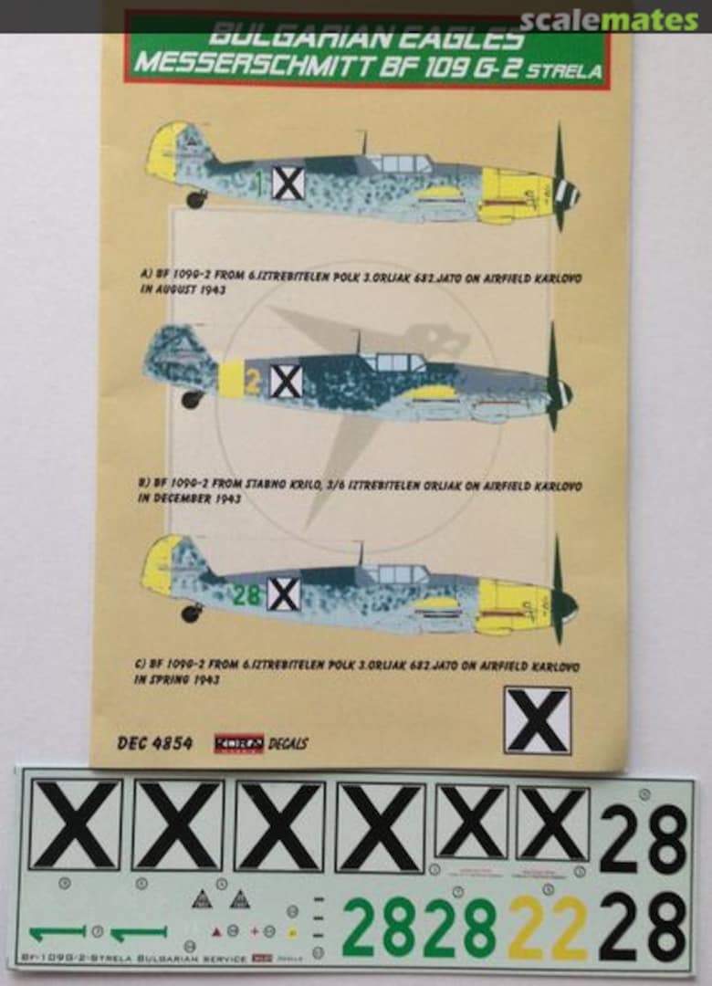 Boxart Messerschmitt Bf 109 G-2 Strela DEC4854 Kora Models