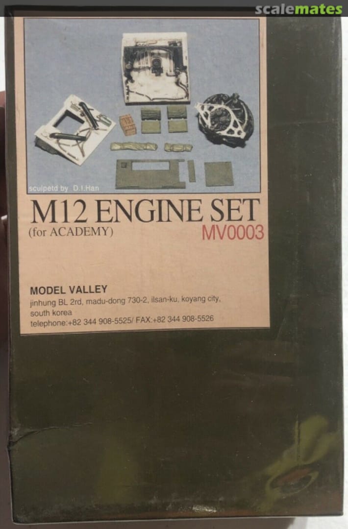 Boxart M12 Engine Set MV0003 Model Valley