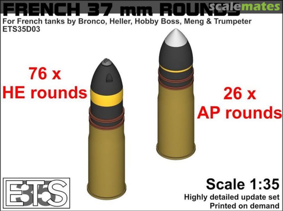 Boxart French 37 mm rounds ETS35D03 ETS35