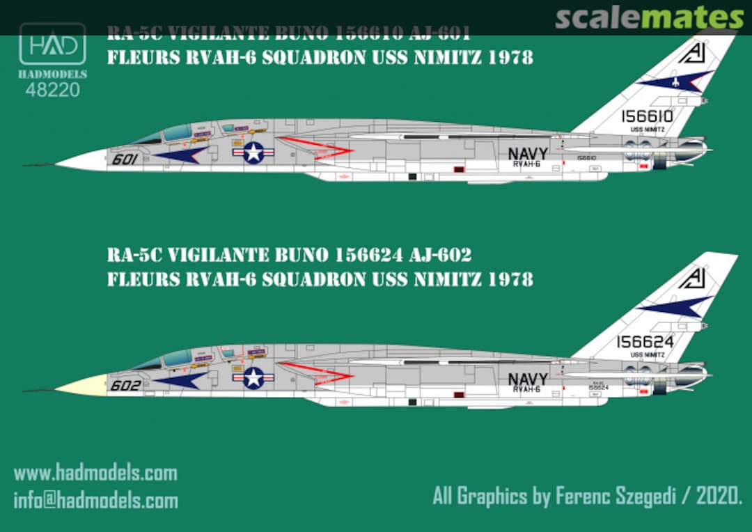 Boxart RA-5C Vigilante 48220 HADmodels 