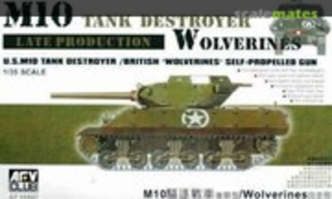 1:35 M10 Tank Destroyer Late Production Wolverines (AFV Club AF35S07)