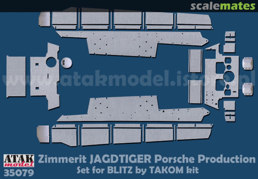 Boxart Zimmerit JAGDTIGER Porsche Production 35079 Atak Model