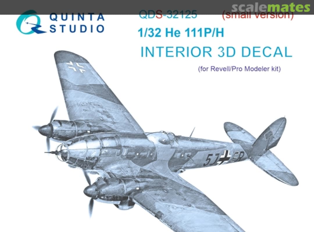 Boxart He 111 P/H QDS-32125 Quinta Studio