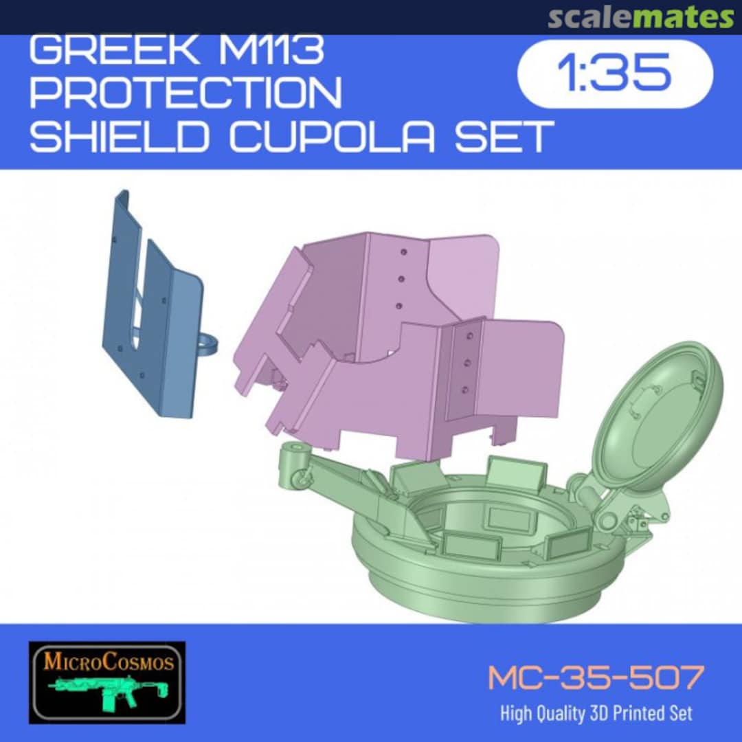 Boxart Greek M113 Protection Shield Cupola Set MC-35-507 3D MicroCosmos