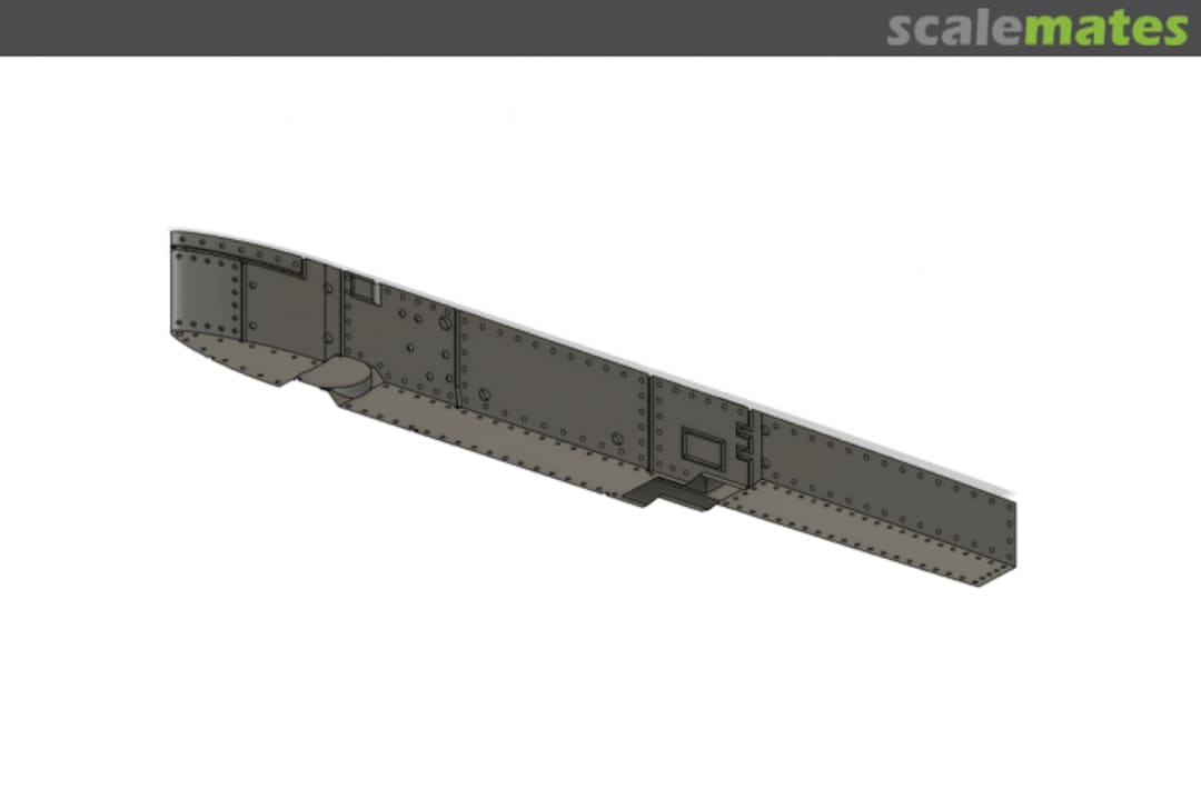 Boxart Pylon J5 for Rocket Pod WOL720107 Wolf 3D Resin Parts