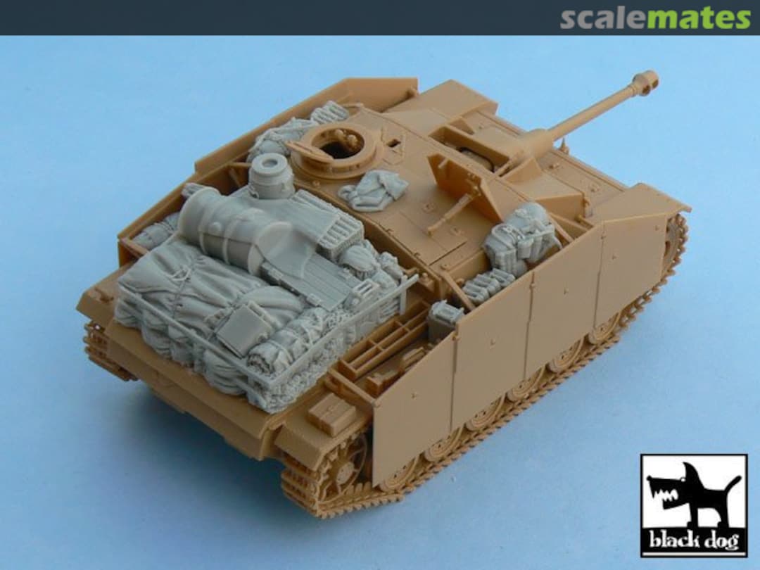 Boxart Sturmgeschutz III Ausf G accesories set T48023 Black Dog