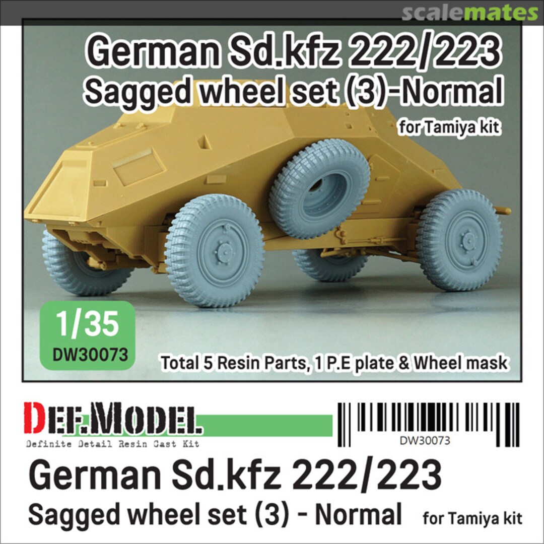 Boxart Sd.kfz 222/223 Sagged wheel set (3) DW30073 Def.Model