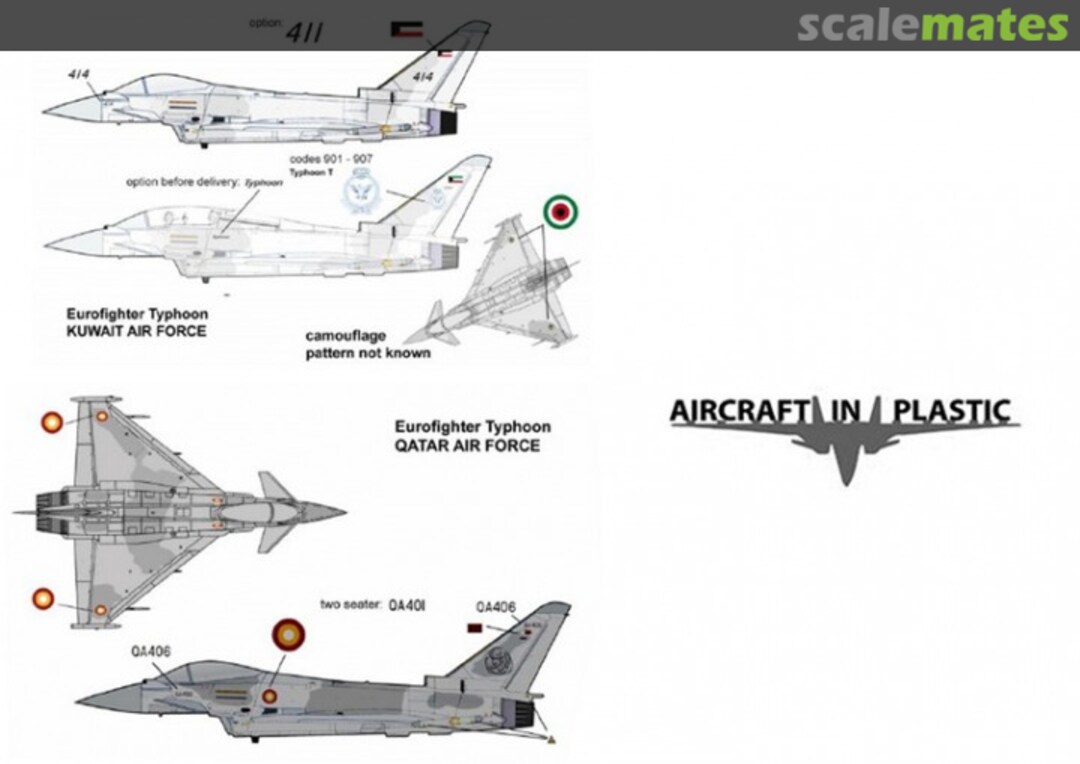 Boxart Middle East Eurofighter Typhoons AIPD-13 Aircraft in Plastic