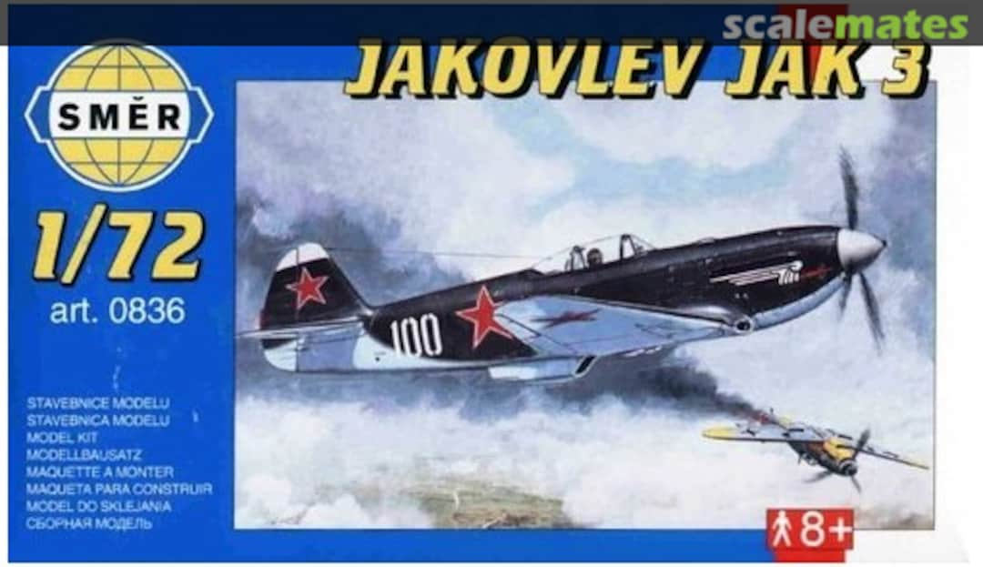 Boxart Jakovlev Jak 3 0836 Směr