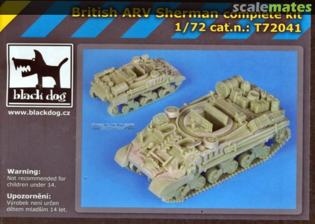 Boxart British ARV Sherman (Dragon) T72041 Black Dog