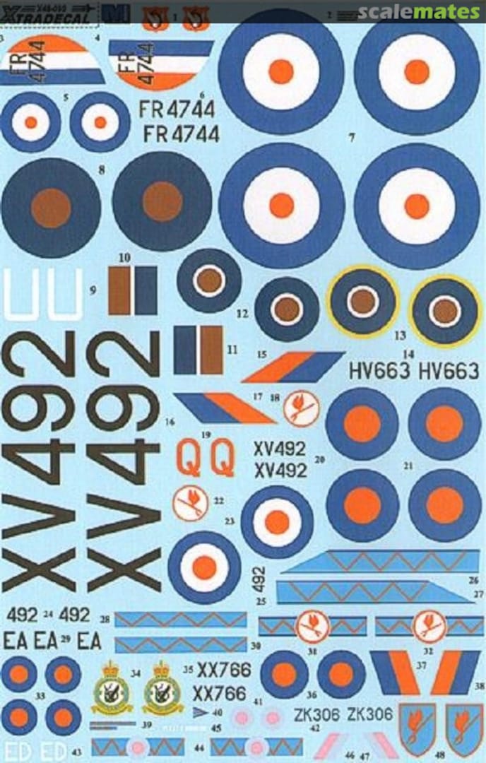 Contents History of RAF 6 Squadron 1931-2010 X48090 Xtradecal