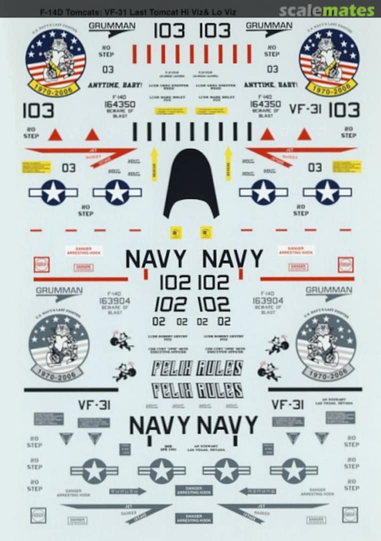 Boxart F-14D Tomcats 48-1151 Microscale