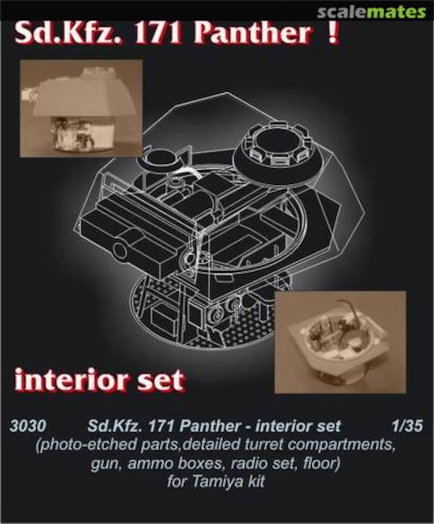 Boxart Sd.Kfz. 171 Panther interior set 3030 CMK