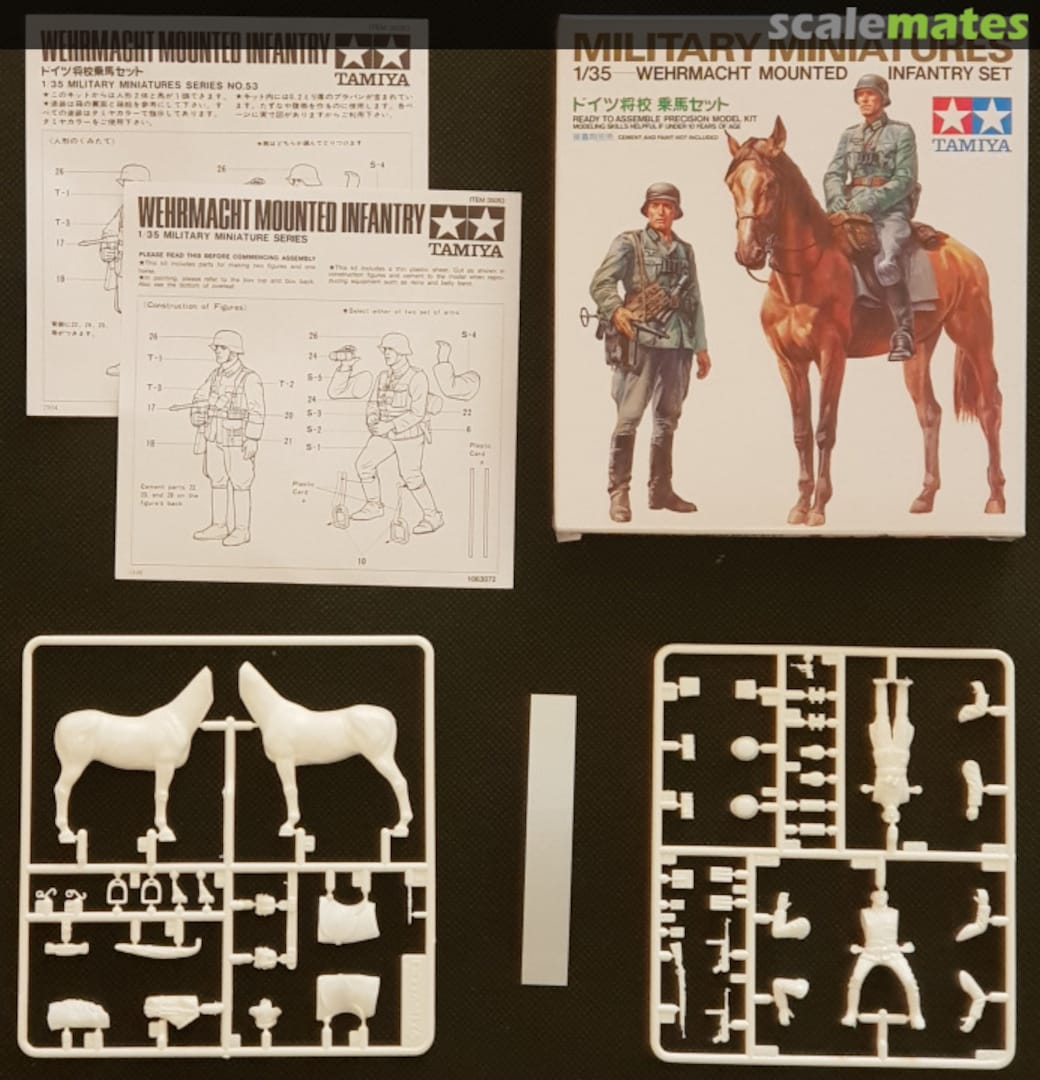 Contents Wehrmacht Mounted Infantry Set MM153 Tamiya