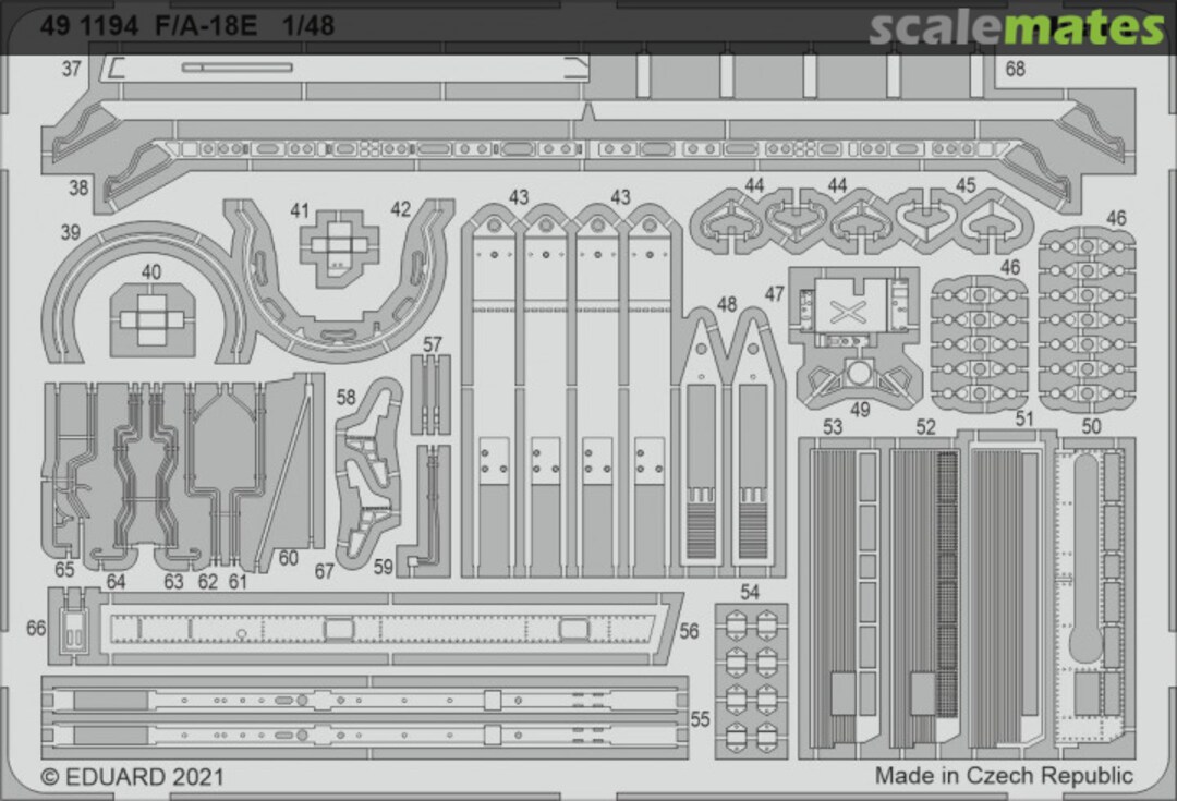 Boxart F/A-18E detail set 491194 Eduard