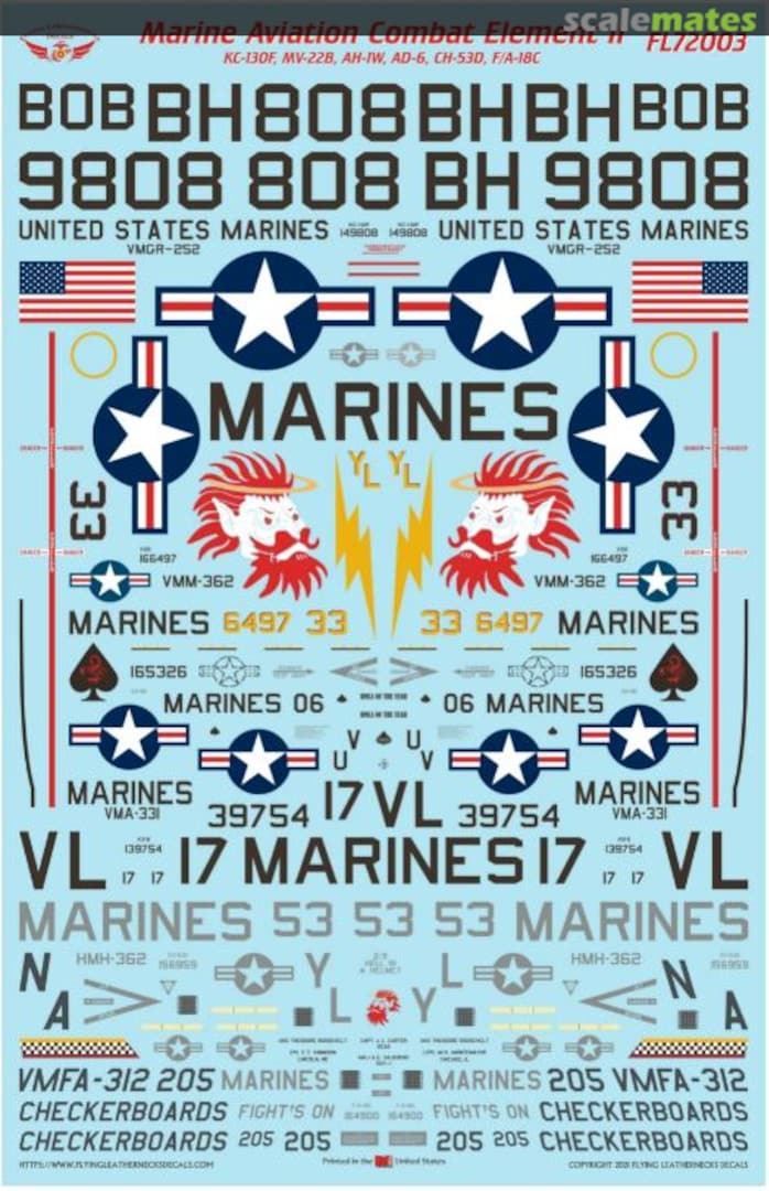 Boxart Marine Aviation Combat Element II FL72003 Flying Leathernecks