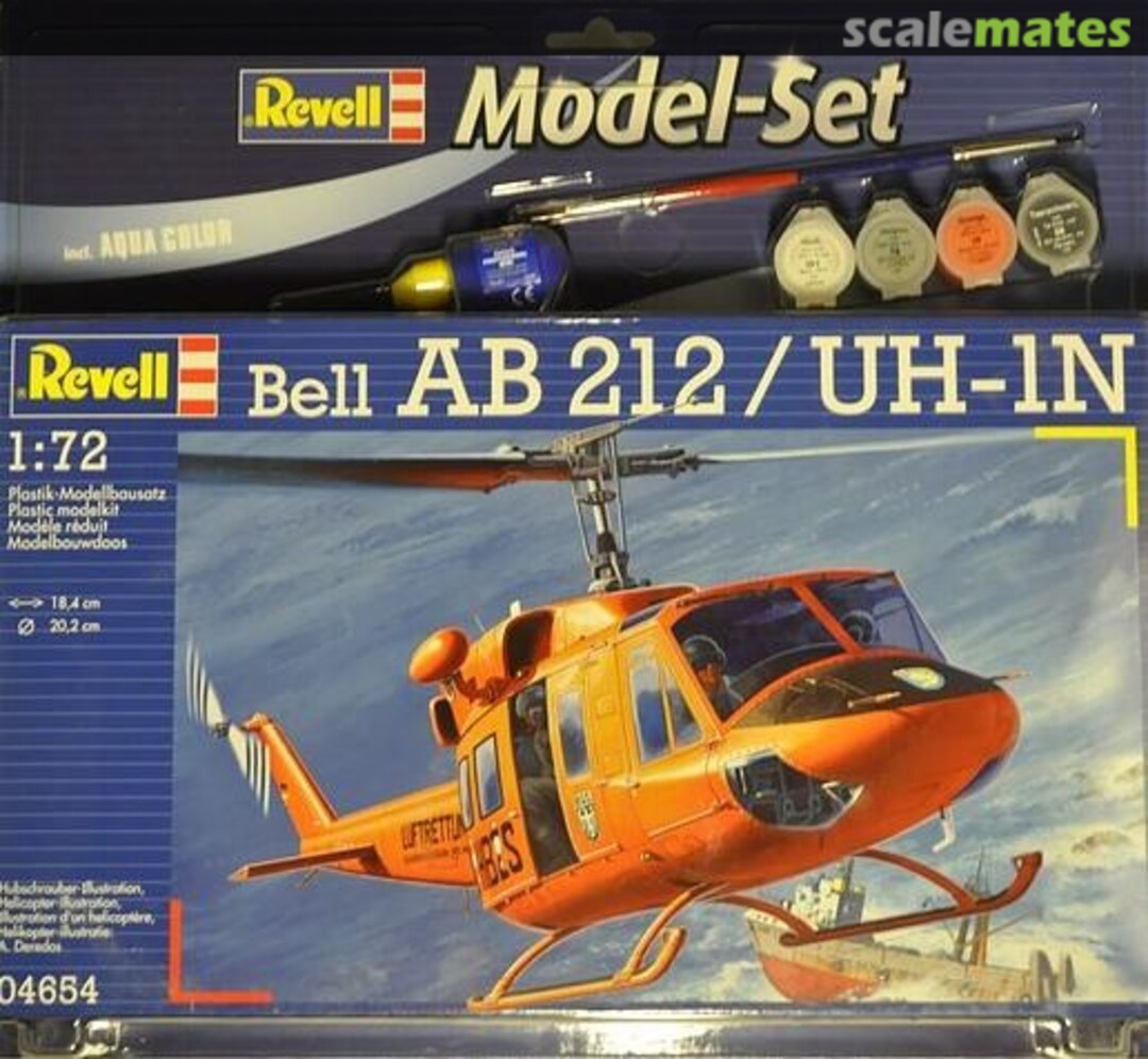 Boxart Bell AB 212 / UH-1N 64654 Revell