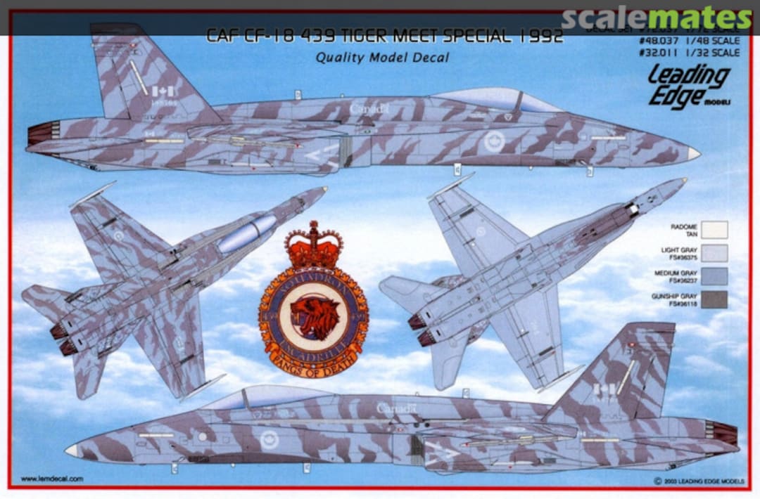 Boxart CAF CF-18 Tiger Meet Special 1992 32.11 Leading Edge