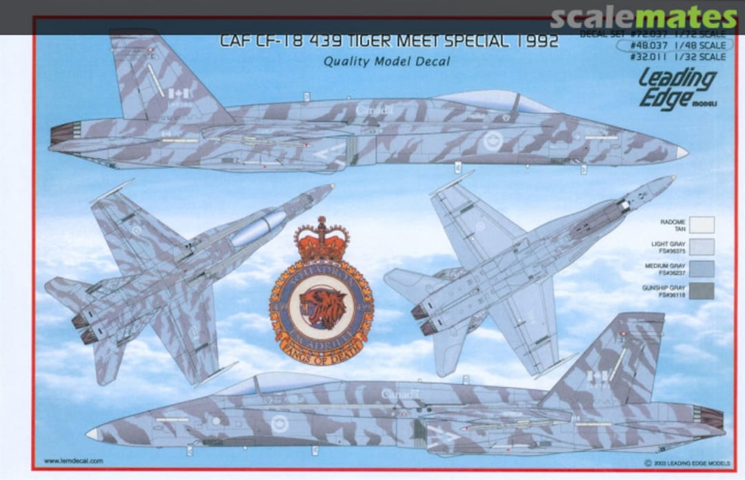 Boxart CAF CF-18 Tiger Meet Special 1992 32.11 Leading Edge