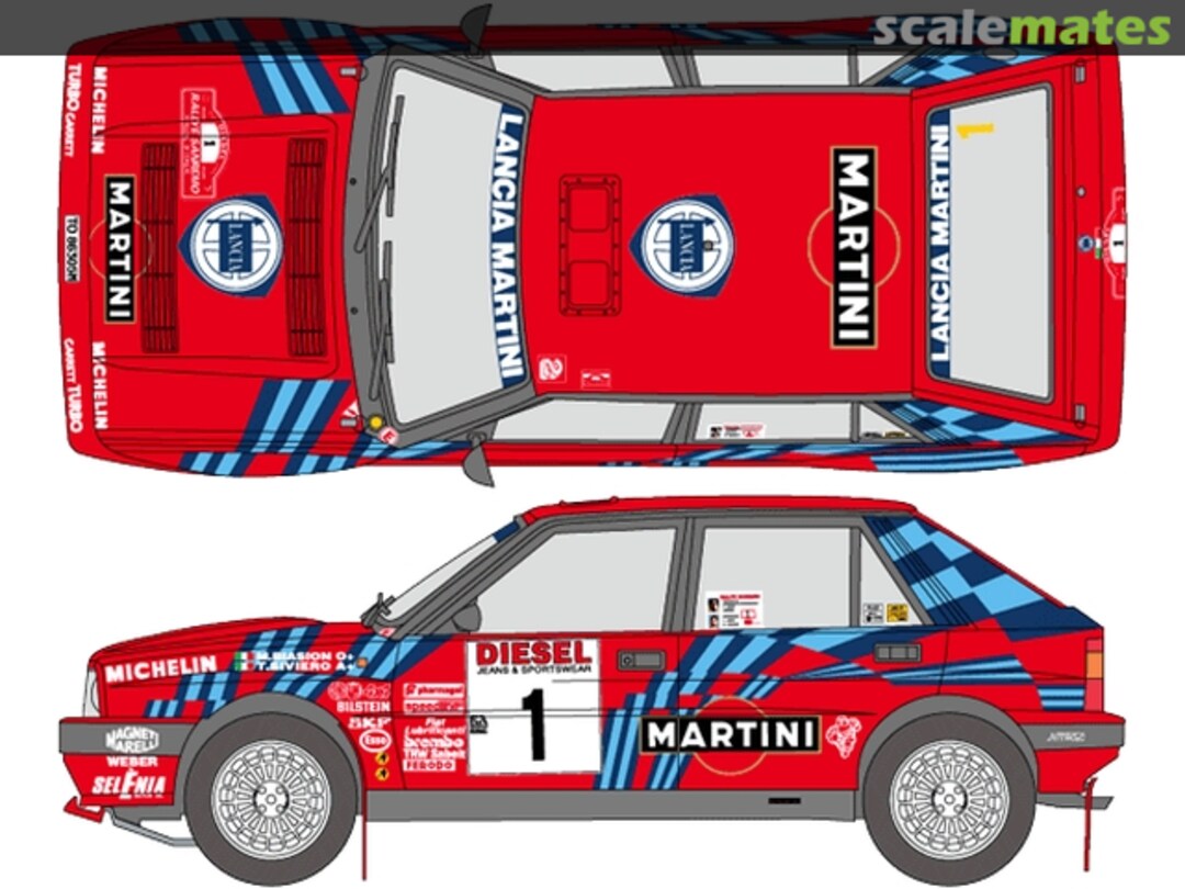 Boxart Lancia Delta HF Integrale 16v sponsored by Martini Racing #1, 5 SHK-D461 Shunko Models