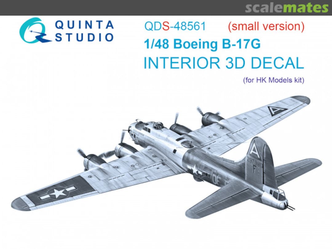 Boxart Boeing B-17G interior 3D decals (small version) QDS-48561 Quinta Studio