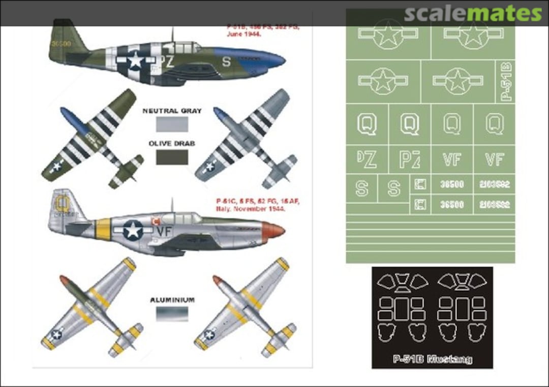 Boxart P-51B Mustang K48146 Montex