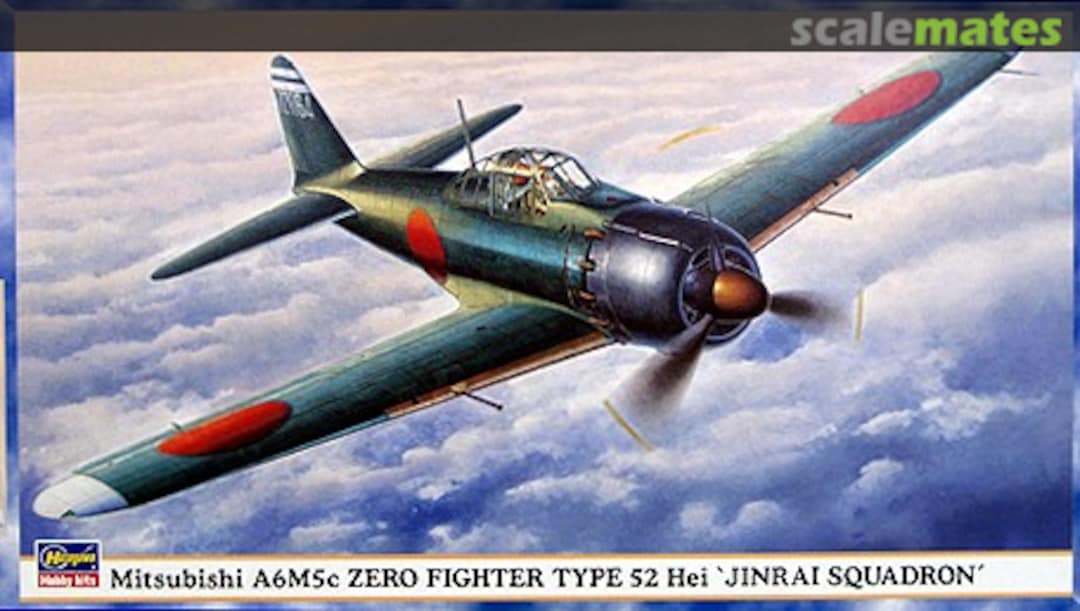 Boxart Mitsubishi A6M5c Zero Fighter Type 52 Hei `Jinrai Squadron´ 09460 Hasegawa