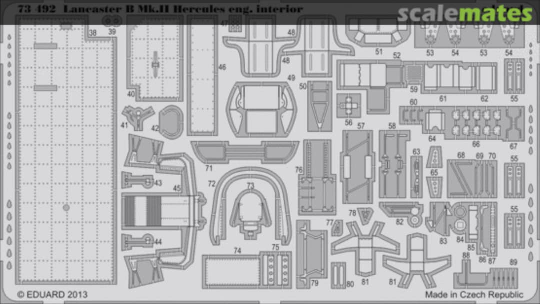 Boxart Lancaster B Mk.II interior S. A. 73492 Eduard