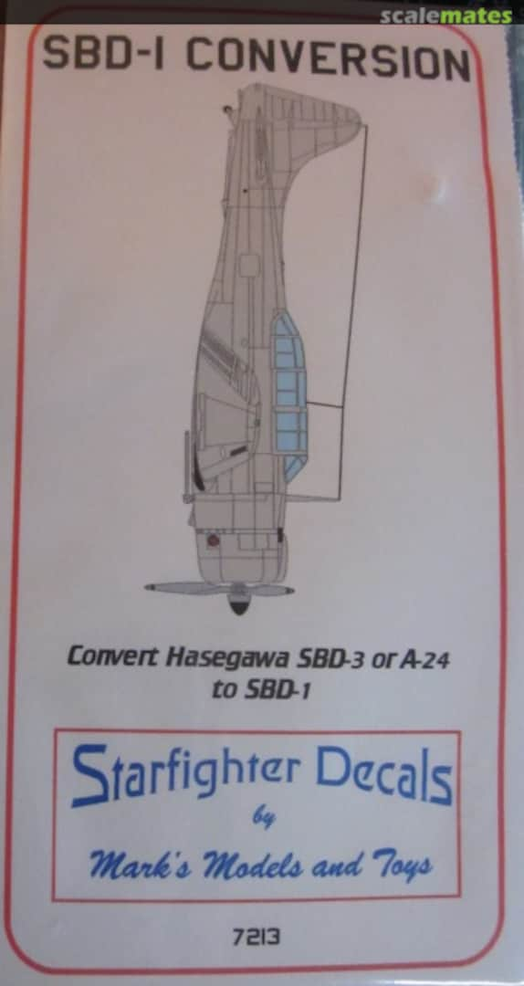 Boxart SBD-1 Conversion 7213 Starfighter Decals