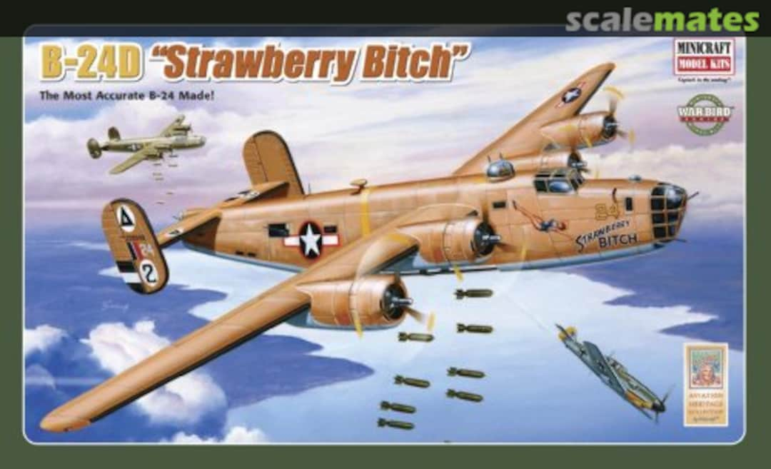 Boxart B-24D "Strawberry Bitch" 11639 Minicraft Model Kits