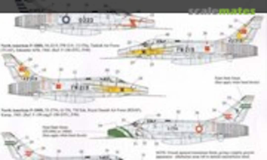 1:48 North American F-100D Super Sabre Pt 3 In Foreign Service (Xtradecal X48-085)