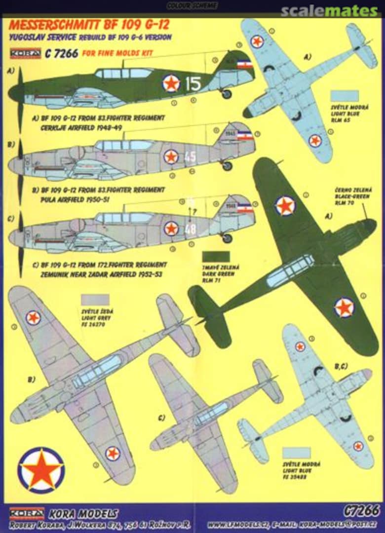 Boxart Messerschmitt Bf 109G-12 C7266 Kora Models