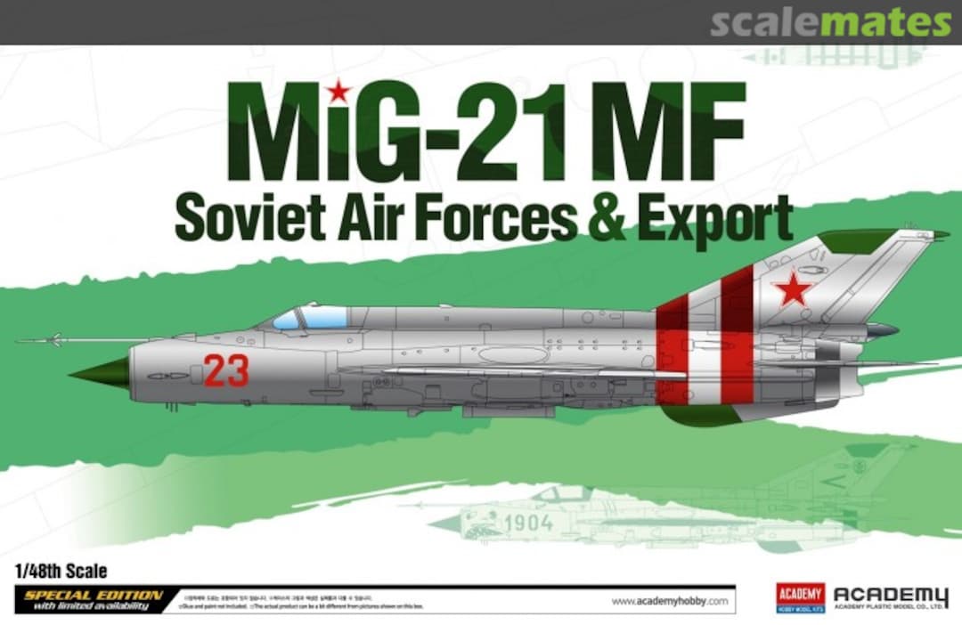 Boxart MIG-21MF Soviet Forces & Export 12311 Academy