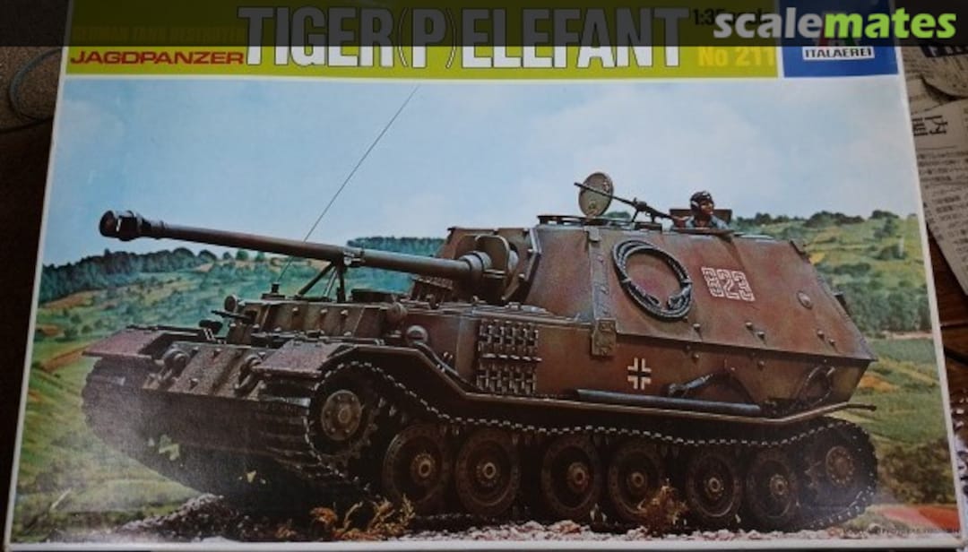 Boxart Jagdpanzer Tiger (P) Elefant 211 Italaerei