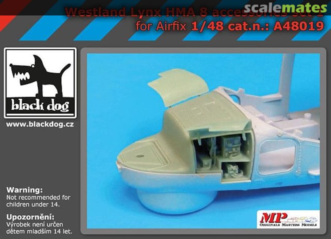 Boxart Westland Lynx HMA8 accessories set 1 A48019 Black Dog