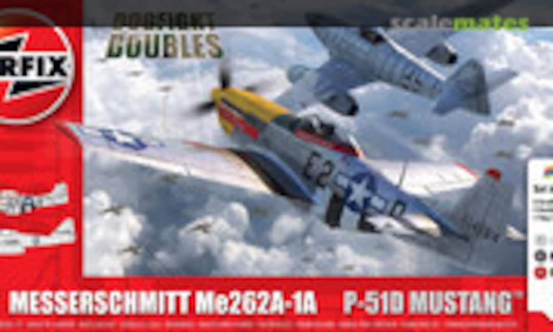 1:72 Messerschmitt Me262A-1A &amp; P-51D Mustang (Airfix A50183)